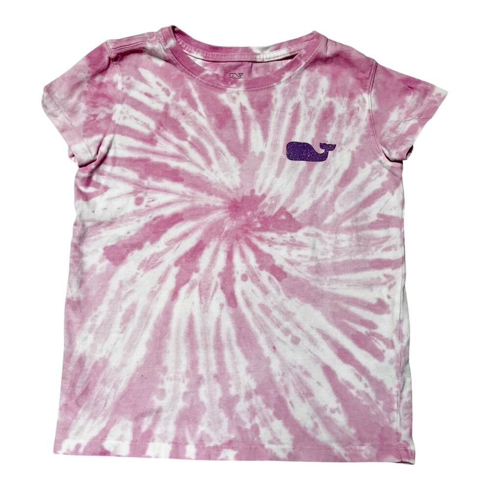 Vineyard Vines Tie Dye Sparkle Whale Tee Size 7